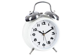 Đồng hồ báo thức màu trắng nhỏ