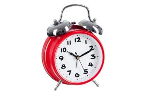 Đồng hồ báo thức màu đỏ