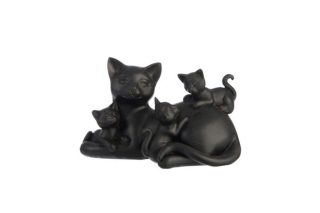 Tượng mèo mẹ và 3 mèo con