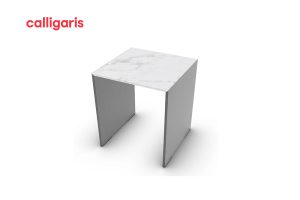 Bàn bên Gridge màu trắng tinh tế trang nhã