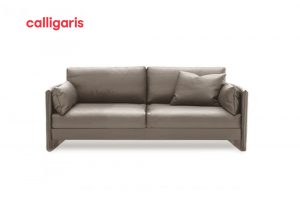 Sofa urban 3 chỗ hiện đại da taupe