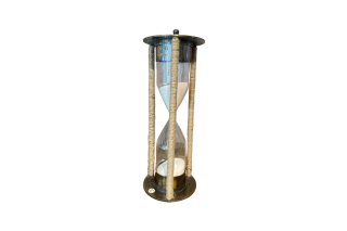 Glass hour BRASS ROPE