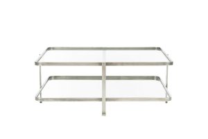 Bàn nước mặt kính 2 tầng