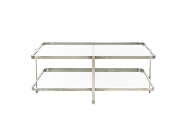 Bàn nước mặt kính 2 tầng