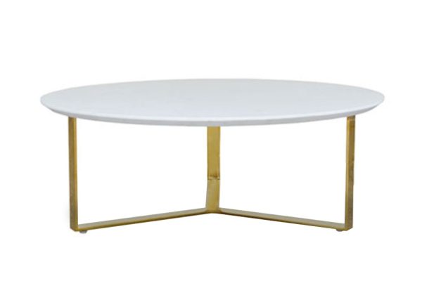 Opal round marble coffee table