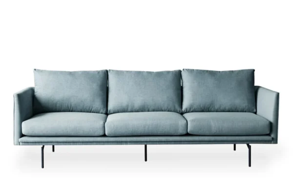 Penny 3-seater sofa blue fabric