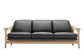 Sofa Bridge 3 Chỗ 2m1 (Da Black S2+NA)