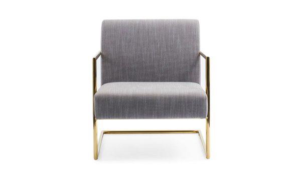 Armchair Maxne màu xám hiện đại sang trọng