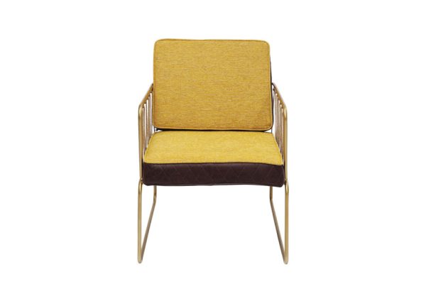 Armchair String màu vàng hiện đại sang trọng