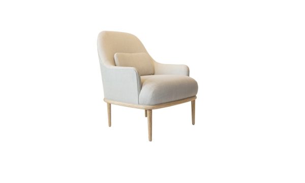 Armchair màu trắng nhẹ nhàng thanh lịch sang trọng