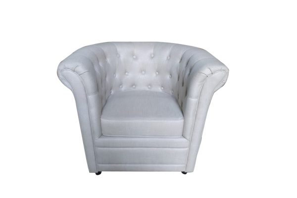 Armchair linen beige màu trắng tinh tế sang trọng