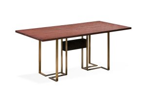 Bàn ăn Osaka màu đỏ cá tính độc đáo