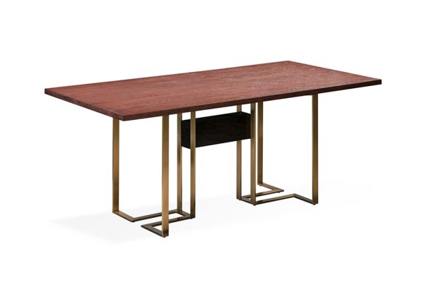 Bàn ăn Osaka màu đỏ cá tính độc đáo