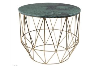 Bàn bên Boss marble màu nâu hiện đại sang trọng