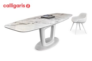 Bàn ăn mở rộng Orbital kiểu dáng nghệ thuật hiện đại