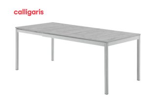 Bàn ăn mở rộng Snap beton grey màu trắng sang trọng tinh tế