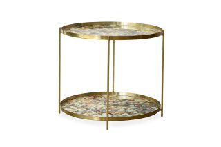 Bàn bên Enamel 2 tầng