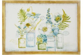 Tranh hoa xanh BG9007