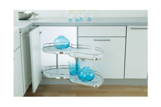 Bộ rổ kéo góc trái