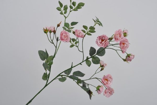 ROSE SPRAY  PINK 88 CM