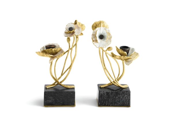Bộ 2 chân nến Anemone Candleholders MCA