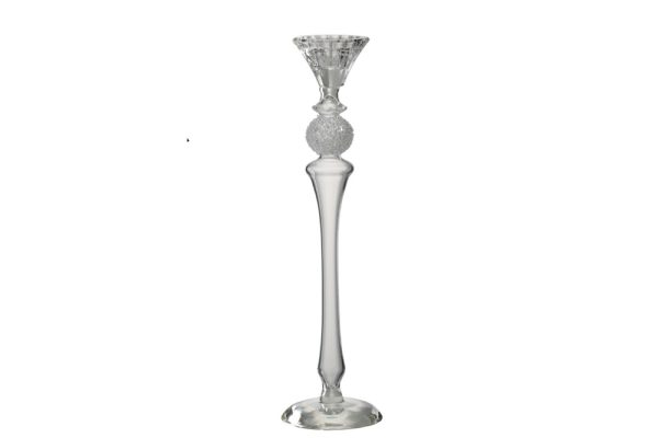 Candleholder Sugar Glass Clear Large