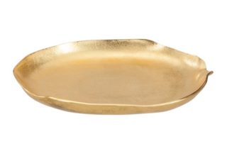Khay đĩa tròn vàng