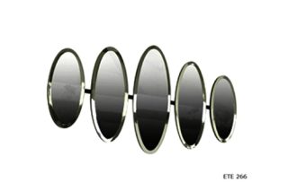 Gương trang trí 5 miếng hình trái xoan ÊTE266