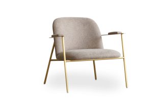 Armchair Porto màu xám trắng nhẹ nhàng thanh lịch