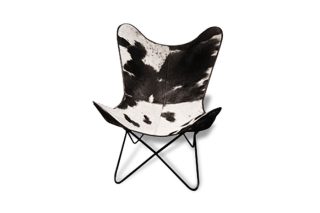 Ghế thư giản bằng da màu trắng đen sang trọng