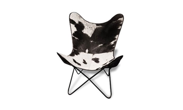 Ghế thư giản bằng da màu trắng đen sang trọng