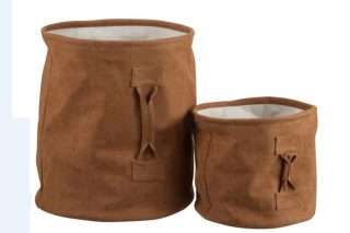 Giỏ Storage Da PU Nâu