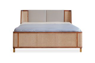 May bed 1m8 Mushroom leather