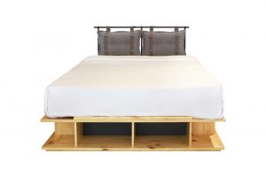 giường ngủ 1m6 bụi gỗ thông vải foster tiện nghi hiện đại