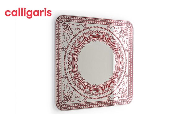 Khung gương Damasco red