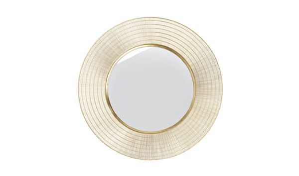 MIRROR NIMBUS BRASS 90CM