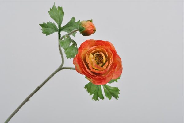 BUTTERCUP SPRAY ORANGE 50 CM