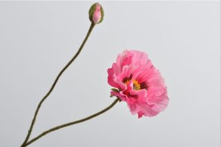 Hoa Poppy màu hồng 76cm