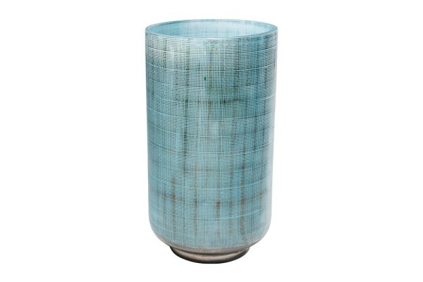 Jute Light Blue Vase - Large