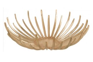 Khay bông hoa tròn Gold