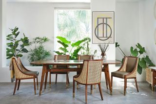 Nhà xinh phòng ăn mây nhẹ nhàng trang nhã