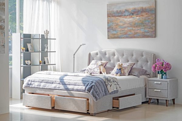 Giường ngủ hộc kéo Iris tiện nghi hiện đại