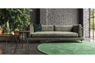 Sofa Danny màu xám tro đơn giản những không kém phần sang trọng
