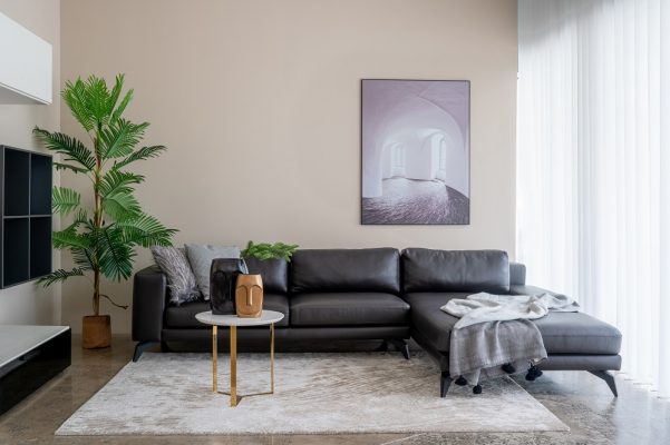 Sofa Opal da nâu sang trọng