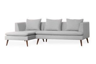 Poppy right corner Sofa  grey fabric
