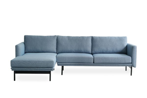 Sofa góc phải Soul hiện đại bọc vải màu xanh ngọc nhẹ nhàng trang nhã