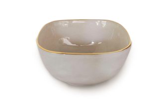 Chén trắng viền nhũ vàng QV51992