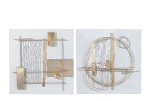 Wall Decoration Amy Wood/Aluminium