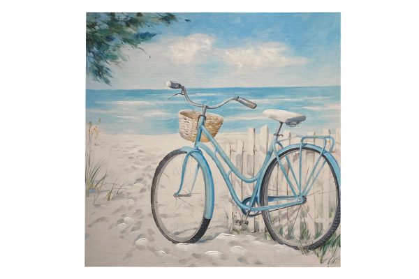 Sea And Bicycle Painting
