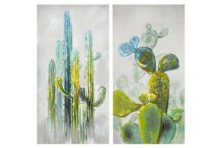 Bộ 2 tranh xương rồng WD0481